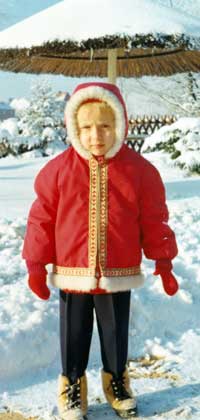 Claudia im Schnee